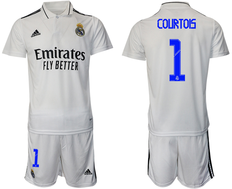 Men 2022-2023 Club Real Madrid home white 1 Adidas Soccer Jersey